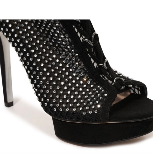 Jennifer Lopez MADIA Rhinestone Over The Knee Platform Boots - Picture 4 of 13